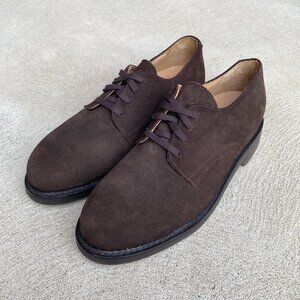 NEW Polo Ralph Lauren brown suede goodyear welt derby shoes